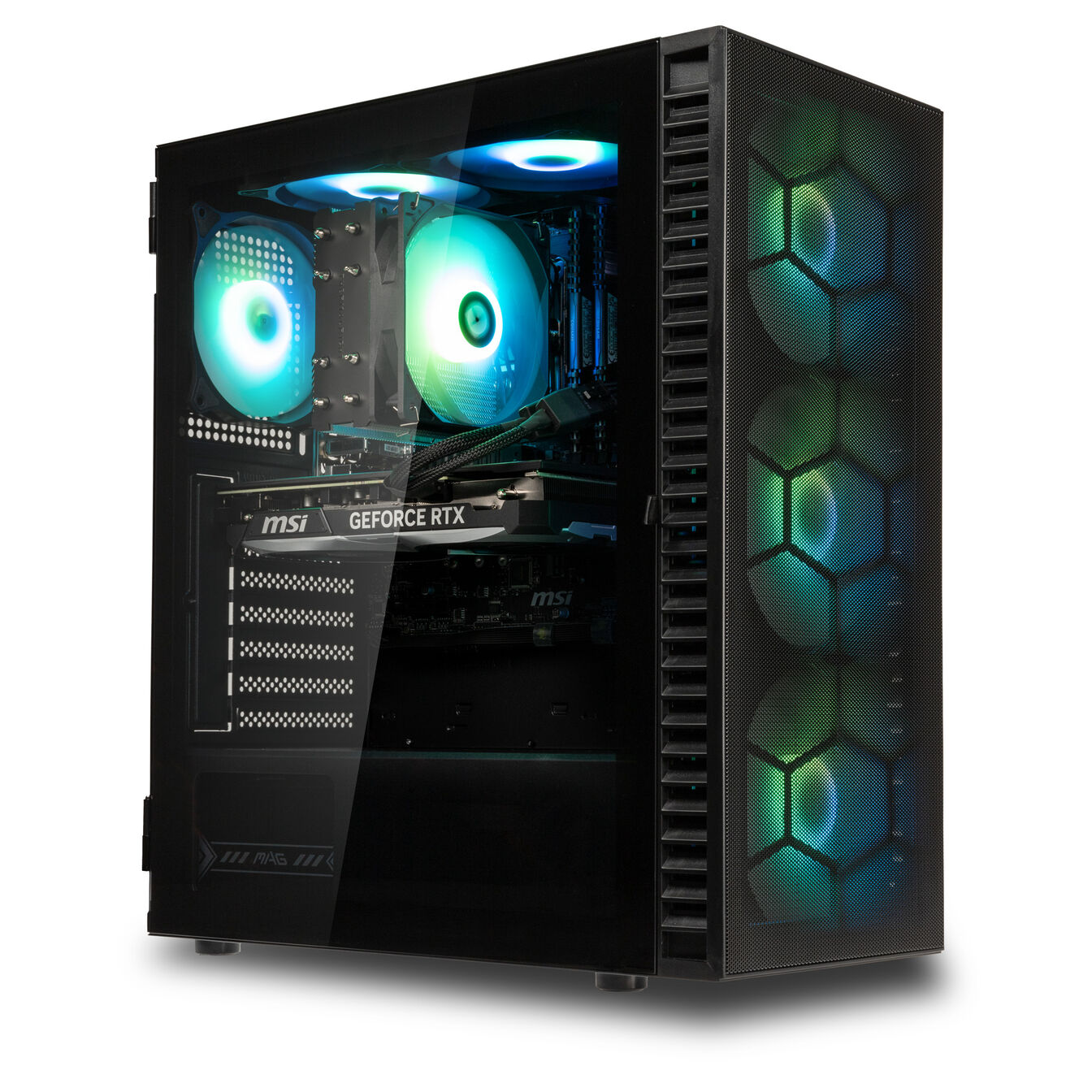 Gaming PC Mach 3.2, AMD Ryzen 7 7700, RTX 5070 - King Mod Systems - vue 2