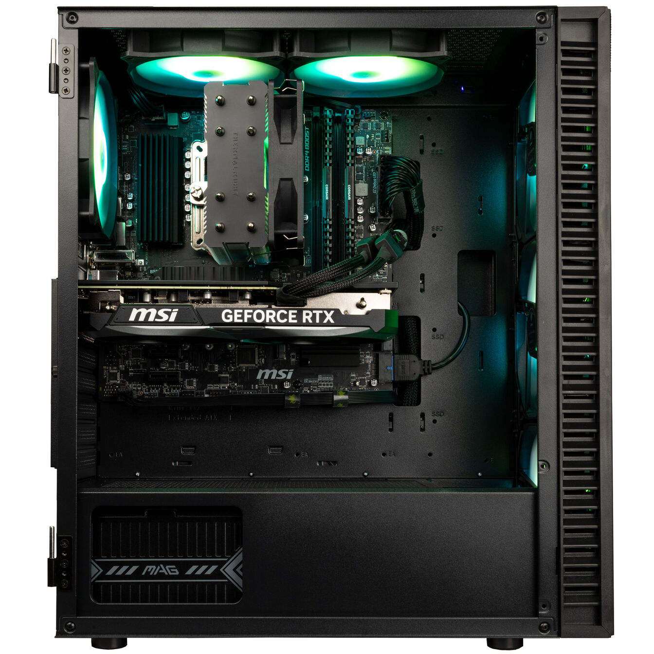 Gaming PC Mach 3.2, AMD Ryzen 7 7700, RTX 5070 - King Mod Systems - vue 3