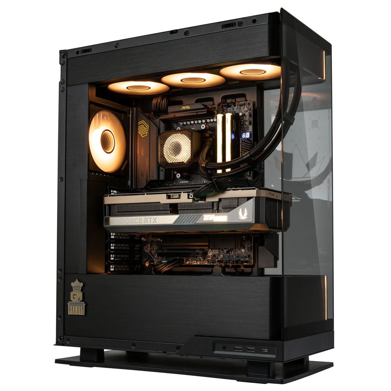 KingForge Gaming-PC GrandMaster, AMD Ryzen 7 9850X3D, RTX 5090, Phanteks Evolv X2 – Fertig-PC avec Windows - King Mod Systems - vue 5