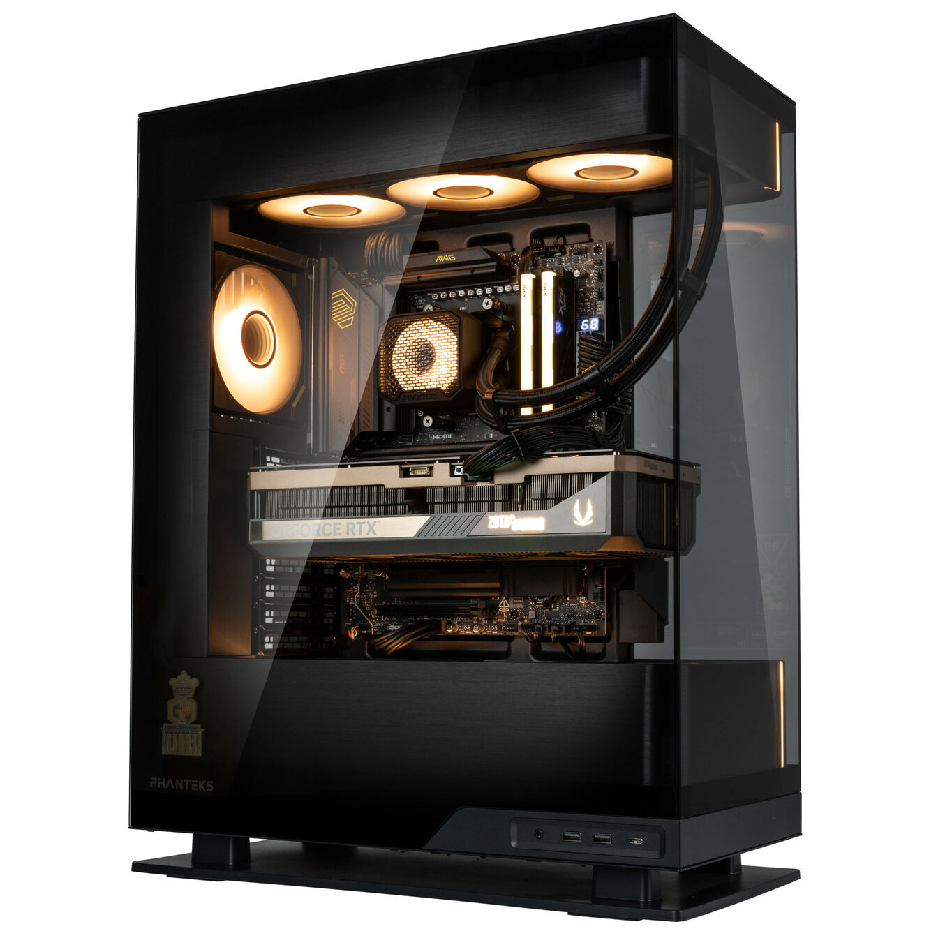 KingForge Gaming-PC GrandMaster, AMD Ryzen 7 9850X3D, RTX 5090, Phanteks Evolv X2 – Fertig-PC - King Mod Systems - vue 2