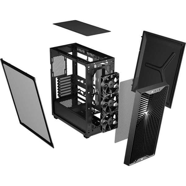 Corsair 3200D RS Black, Tower-Gehäuse - Corsair - vue 10