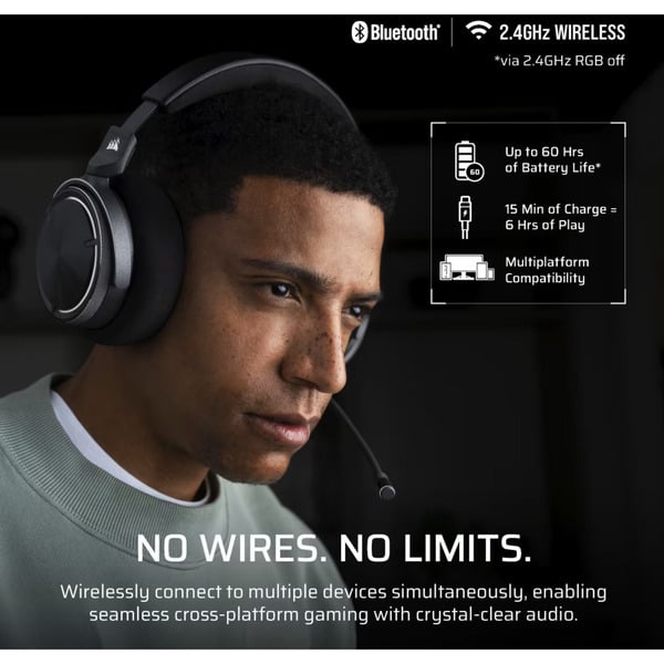Corsair VIRTUOSO MAX WIRELESS, casque gaming - Corsair - vue 5