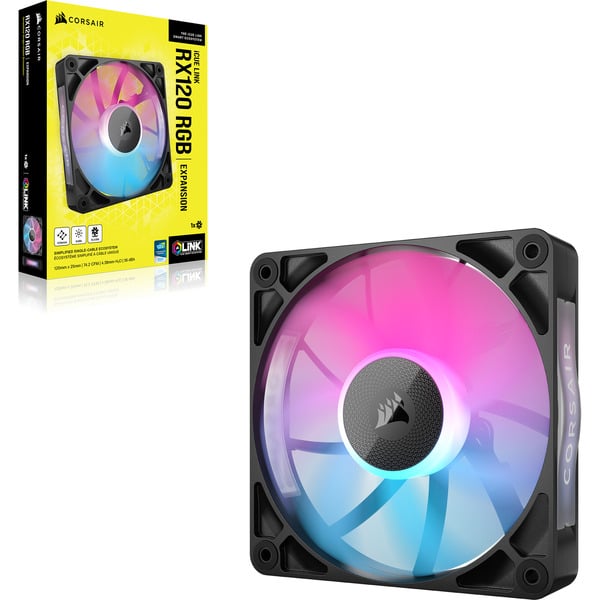 Corsair iCUE LINK RX120 RGB Triple, Gehäuselüfter - Corsair - vue 2