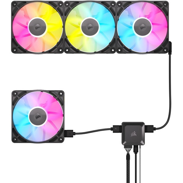 Corsair iCUE LINK RX120 RGB Triple, Gehäuselüfter - Corsair - vue 14