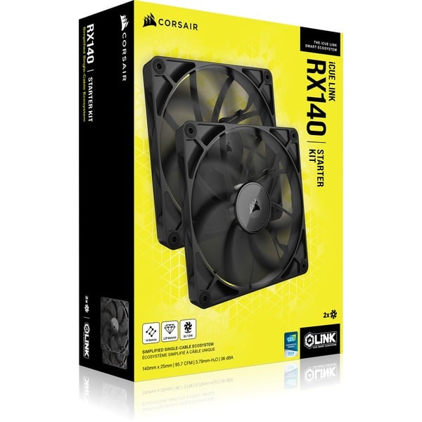 Corsair iCUE LINK RX140 Dual, Gehäuselüfter - Corsair - vue 10
