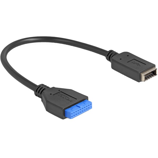 DeLOCK 19 Pin USB Pfostenbuchse zu USB Typ-E Key A Buchse, Adapter - DeLOCK