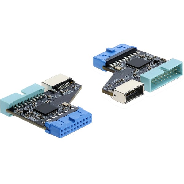 € 12,43 DeLOCK Intern 20 Pin Pfostenbuchse auf 20 Pin Pfostenstecker et Type-E Key A Buchse, Adapter - DeLOCK