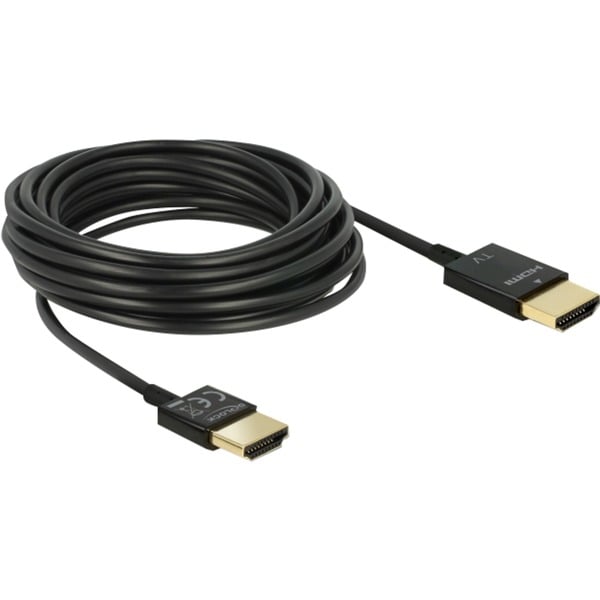DeLOCK câble HMDI A Stecker > HDMI A Stecker High Speed 3D 4K Aktiv Slim - DeLOCK