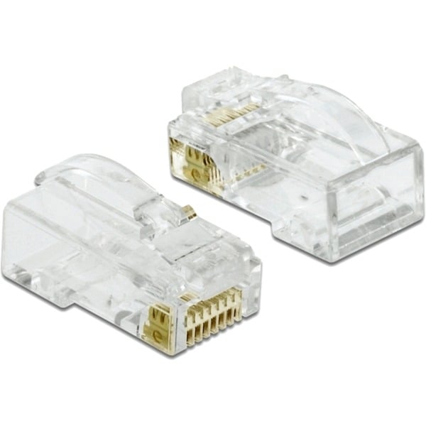 DeLOCK RJ-45 Crimp+Cut+Curve Stecker Cat.6 UTP, Steckdose - DeLOCK