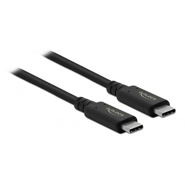 DeLOCK USB4 Gen 3x2 câble, USB-C Stecker > USB-C Stecker, Koaxialkabel - DeLOCK