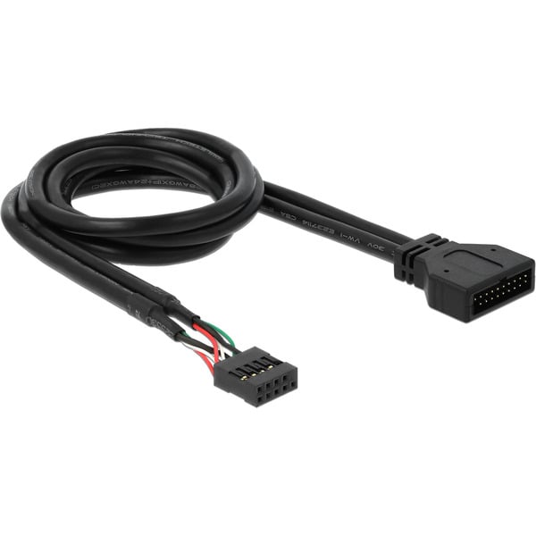 (€ 24,07 / 1 m) DeLOCK USB 2.0 Adapterkabel, 9 Pin Header Buchse > USB 3.2 Pin Header Stecker - DeLOCK