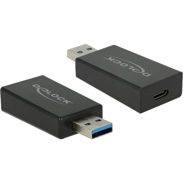 DeLOCK USB 3.2 Gen 2 Adapter, USB-A Stecker > USB-C Buchse - DeLOCK