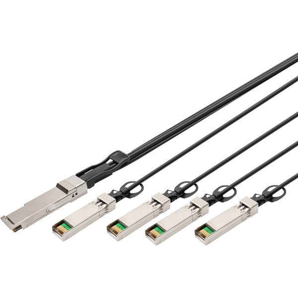 € 52,02 Digitus 40G QSFP+ zu 4XSFP+ Direct Attach câble 2m - Digitus