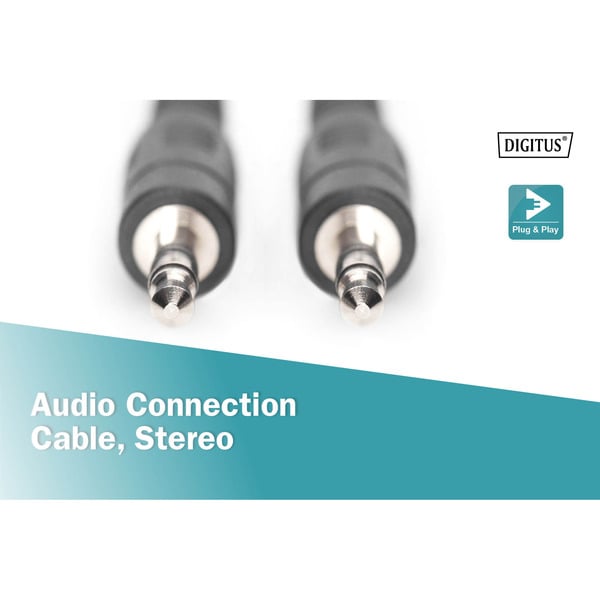 (€ 0,67 / 1 m) Digitus Audio-Anschlusskabel 3,5mm jack, Stereo - Digitus - vue 4