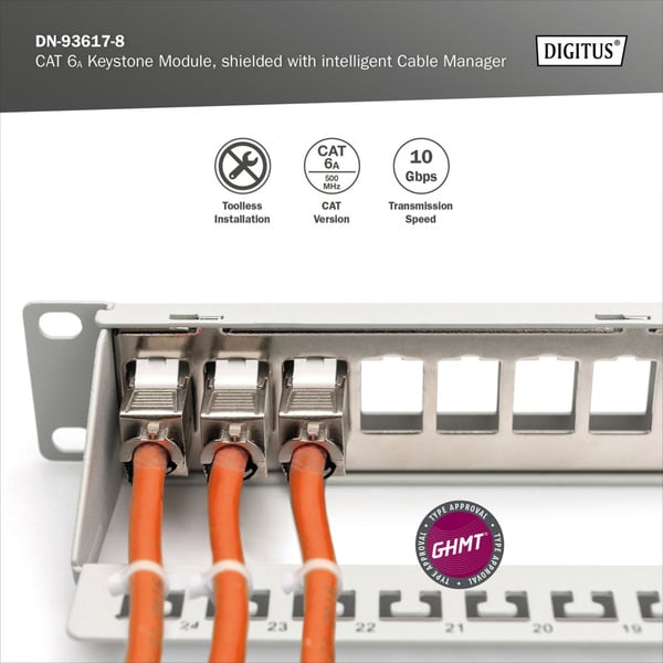 (€ 2,71 / pièces) Digitus Cat.6a Keystone-Modul, geschirmt - Digitus - vue 11