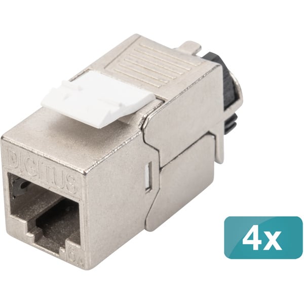 (€ 3,15 / pièces) Digitus Cat.6a Keystone-Modul, geschirmt - Digitus