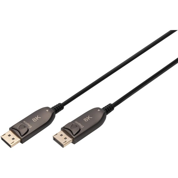 Digitus DisplayPort AOC Hybrid Glasfaserkabel, UHD 8K - Digitus