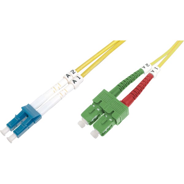 Digitus LWL Patchkabel, Duplex, LC (APC) > LC (PC) Stecker, Singlemode OS2 - Digitus