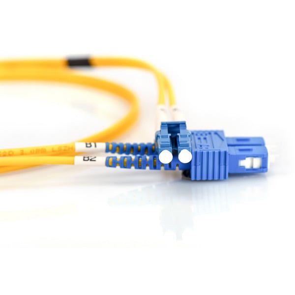 Digitus LWL Patchkabel, Duplex, LC > SC Stecker, Singlemode OS2 - Digitus - vue 3