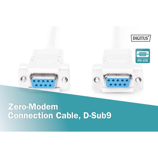 (€ 1,12 / 1 m) Digitus Null-Modem Anschlusskabel - Digitus - vue 6