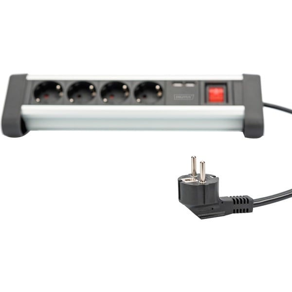 Digitus Office-Steckdosenleiste 4-fach, 2x USB - Digitus