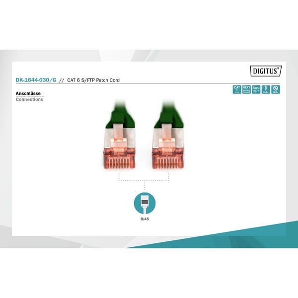 Digitus Patchkabel CAT 6 S/FTP 3m - Digitus - vue 3