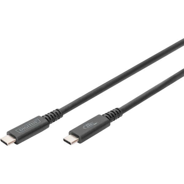 Digitus USB4 Gen 3x2 câble, USB-C Stecker > USB-C Stecker, 40Gbit/s - Digitus