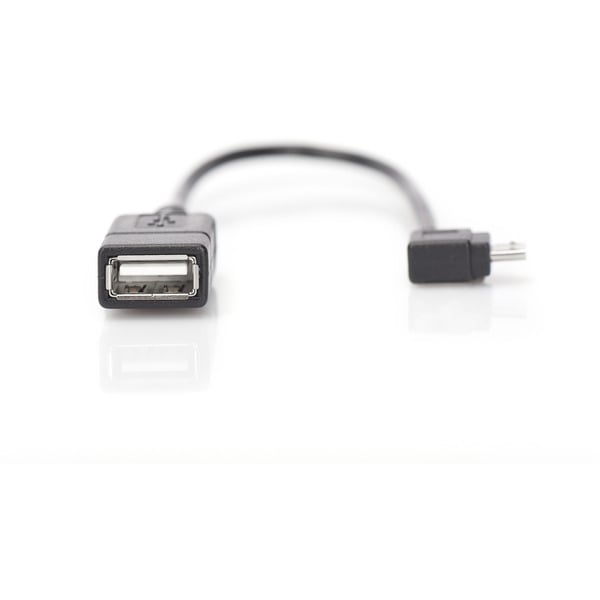 Digitus USB 2.0 Adapter, Micro USB Stecker 90° > USB-A Buchse - Digitus - vue 2