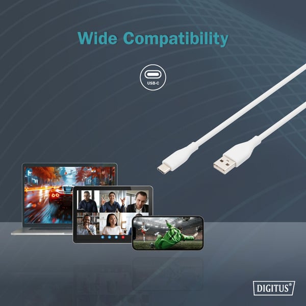 Digitus USB 2.0 Silikon-Anschlusskabel USB-A > USB-C - Digitus - vue 10