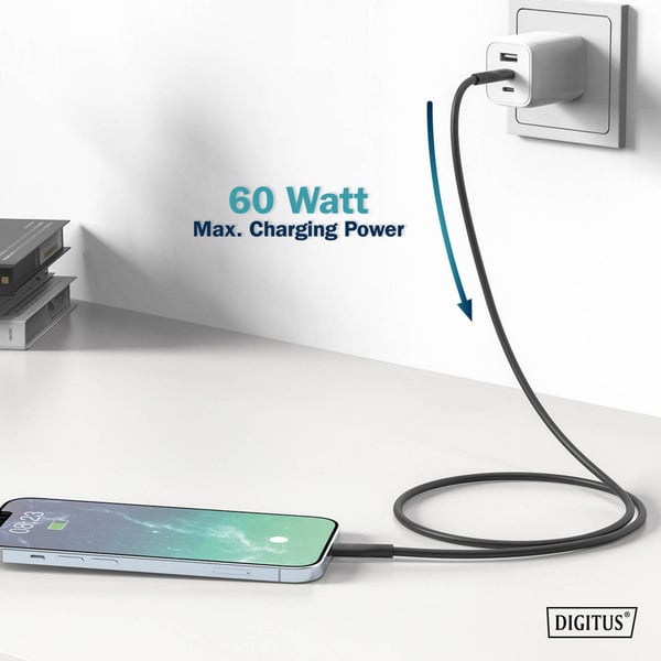 Digitus USB 2.0 Silikon-câble USB-C > Lightning, MFI zertifiziert - Digitus - vue 11