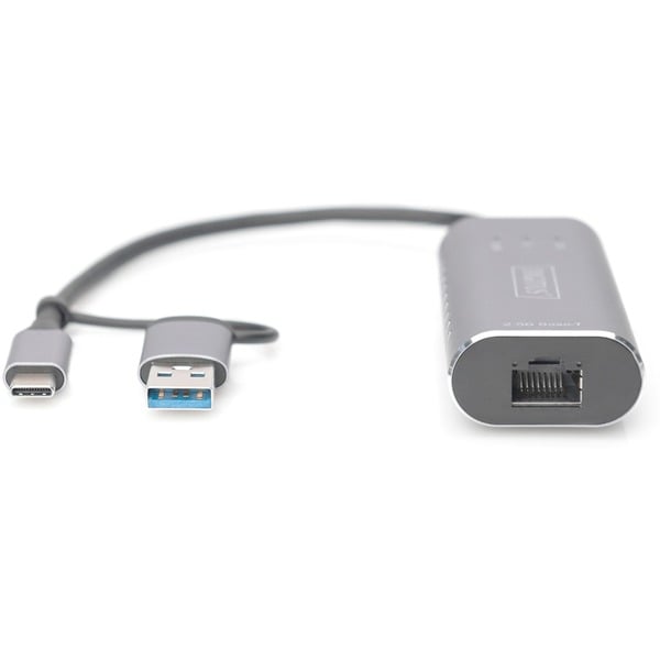 Digitus USB 3.2 Gen 1 Adapter, USB-C Stecker > RJ-45 Buchse - Digitus - vue 2