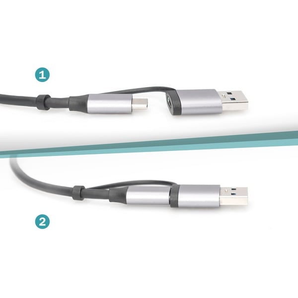 Digitus USB 3.2 Gen 1 Adapter, USB-C Stecker > RJ-45 Buchse - Digitus - vue 4