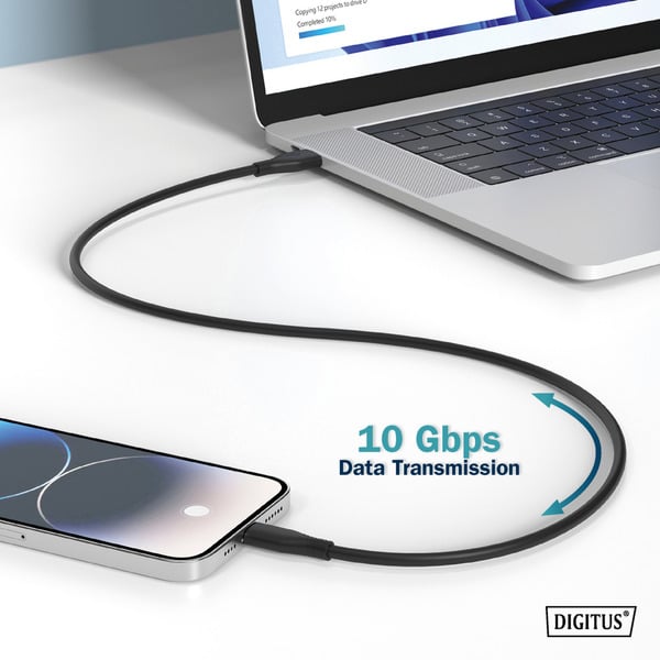Digitus USB 3.2 Gen 2 Silikon-Anschlusskabel USB-C > USB-C - Digitus - vue 12