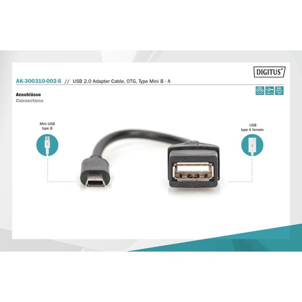 € 1,92 Digitus USB Adapter / Konverter, OTG - Digitus - vue 5