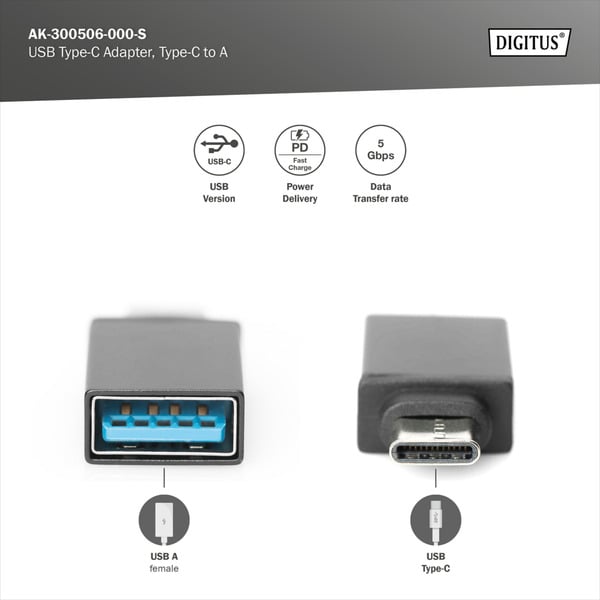€ 4,03 Digitus USB Type-C Adapter, Type-C - A - Digitus - vue 8
