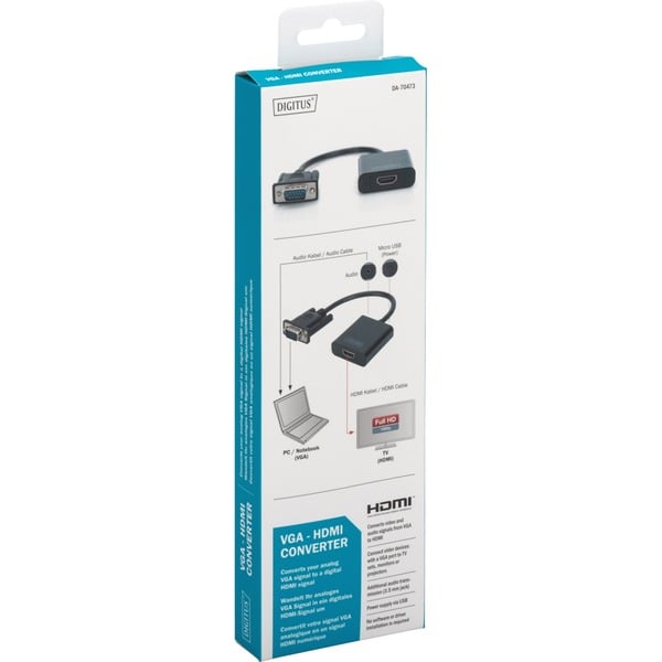 Digitus VGA > HDMI Konverter, Adapter - Digitus - vue 4