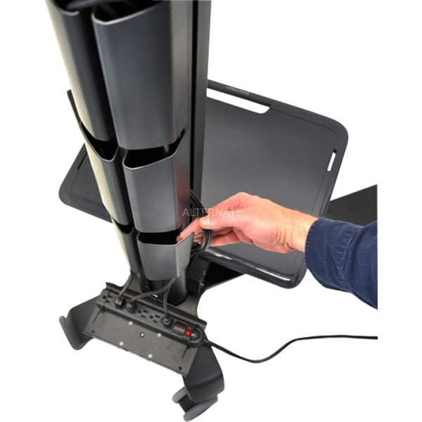 Ergotron Neo-Flex Mobile MediaCenter UHD, pied - Ergotron - vue 5
