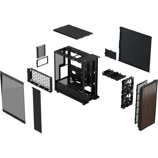 Fractal Design North Charcoal Black TG Dark, Tower-Gehäuse - Fractal Design - vue 16