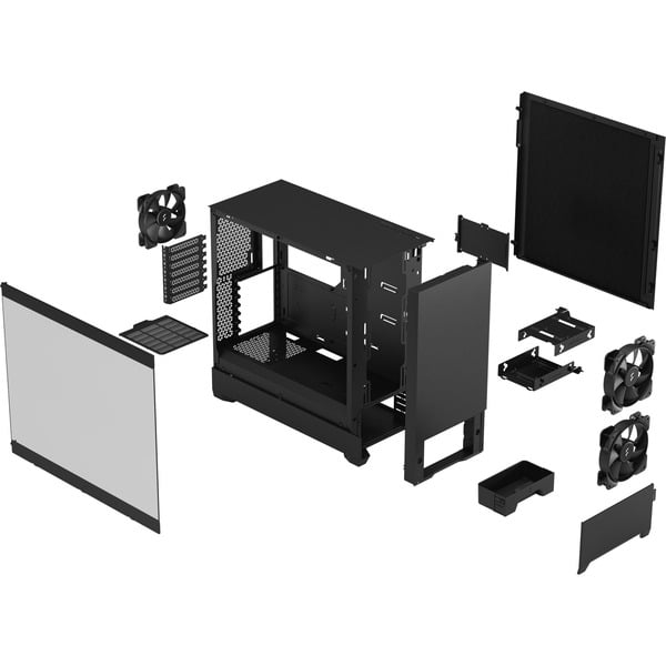 Fractal Design Pop Silent Black TG Clear Tint, Tower-Gehäuse - Fractal Design - vue 12