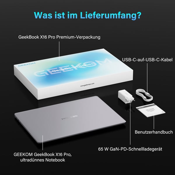 GEEKOM GEEKBOOK X16 PRO - GEEKOM - vue 11