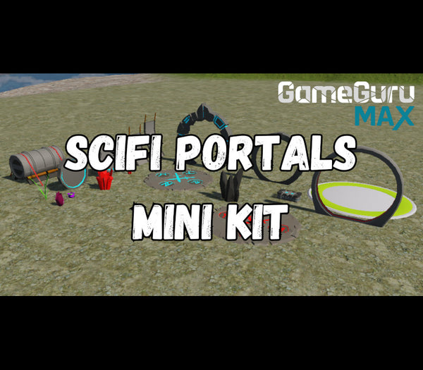 GameGuru MAX - Low Poly Mini Kit: Sci-Fi Portals DLC