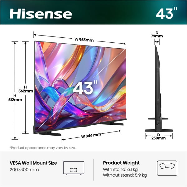 Hisense 43E7S Hi-QLED-Fernseher - Hisense - vue 10