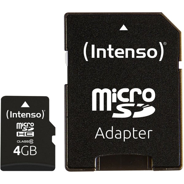 Intenso microSDHC 4 GB, Speicherkarte - Intenso
