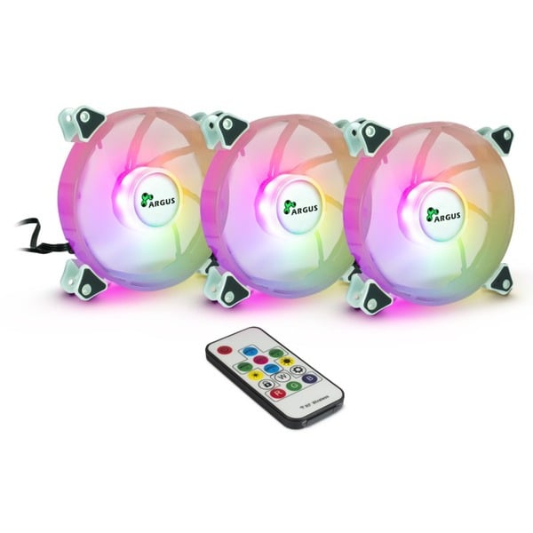 Inter-Tech Argus RGB-Fan Set RS-06 120x120x25, Gehäuselüfter - Inter-Tech