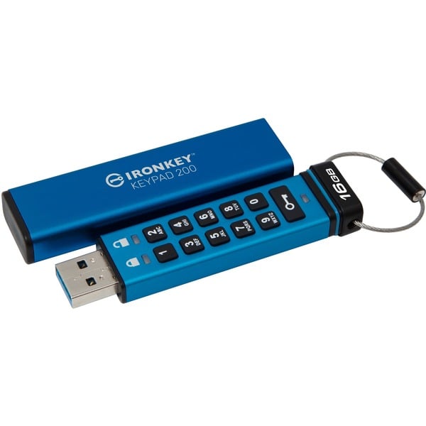 Kingston IronKey Keypad 200 16 GB, USB-Stick - Kingston