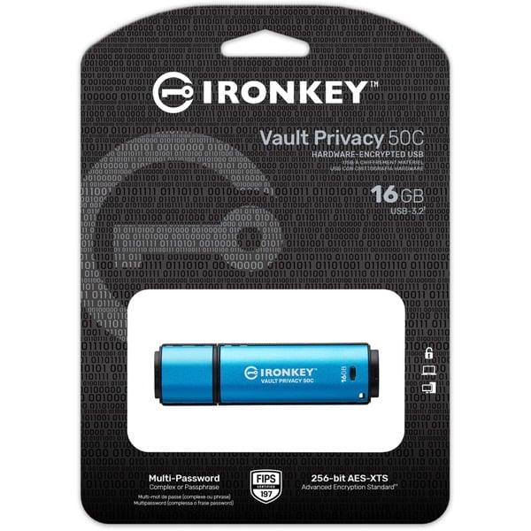 Kingston IronKey Vault Privacy 50 16 GB, USB-Stick - Kingston - vue 10