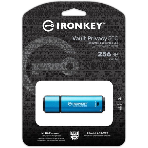 Kingston IronKey Vault Privacy 50 256 GB, USB-Stick - Kingston - vue 15