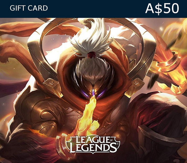 League of Legends A$50 Prepaid RP Card AU