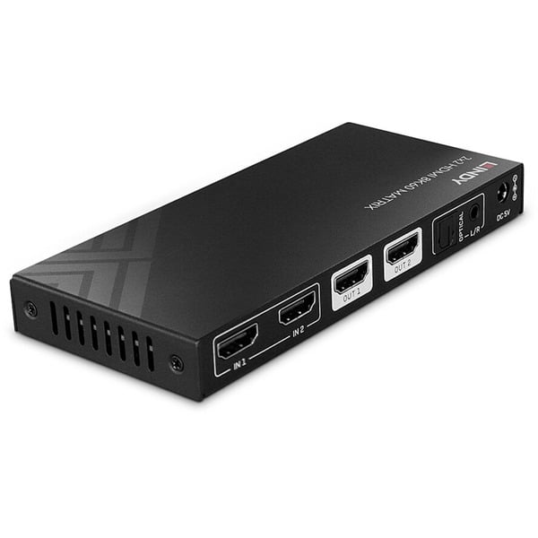 Lindy 2x2 8K60 Matrix HDMI Switch - Lindy - vue 2