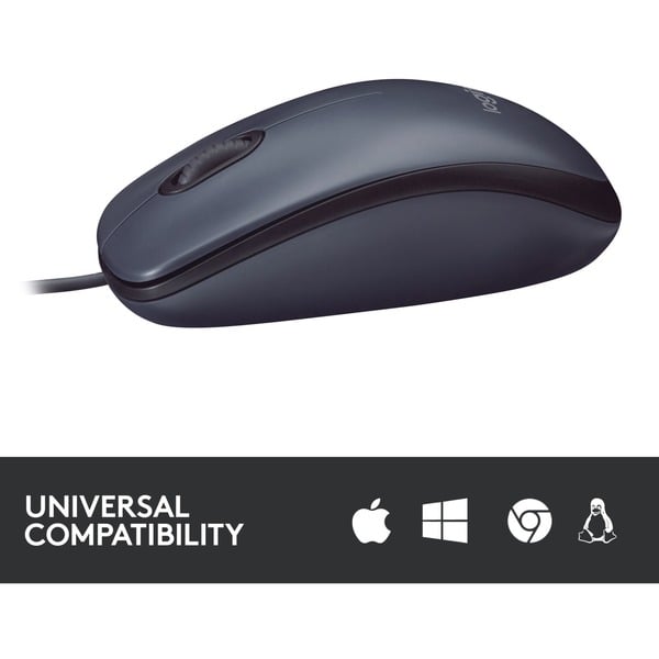 Logitech B100 Optical USB Mouse for Business, souris - Logitech - vue 4